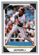 Luis Polonia - California Angels (MLB Baseball Card) 1991 Leaf # 81 Mint
