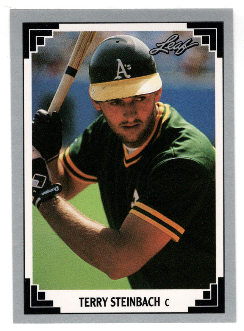Terry Steinbach - Oakland Athletics (MLB Baseball Card) 1991 Leaf # 87 Mint