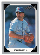 Kenny Rogers - Texas Rangers (MLB Baseball Card) 1991 Leaf # 105 Mint