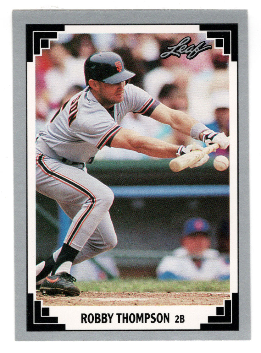 Robby Thompson - San Francisco Giants (MLB Baseball Card) 1991 Leaf # 107 Mint
