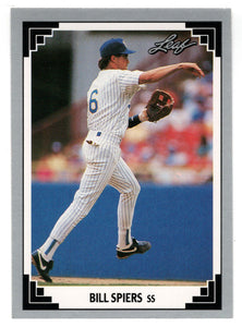 Bill Spiers - Milwaukee Brewers (MLB Baseball Card) 1991 Leaf # 111 Mint