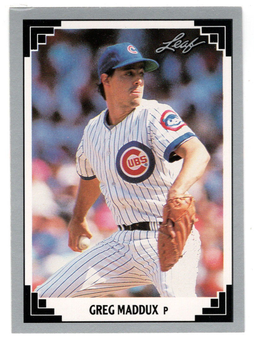 Greg Maddux - Chicago Cubs (MLB Baseball Card) 1991 Leaf # 127 Mint