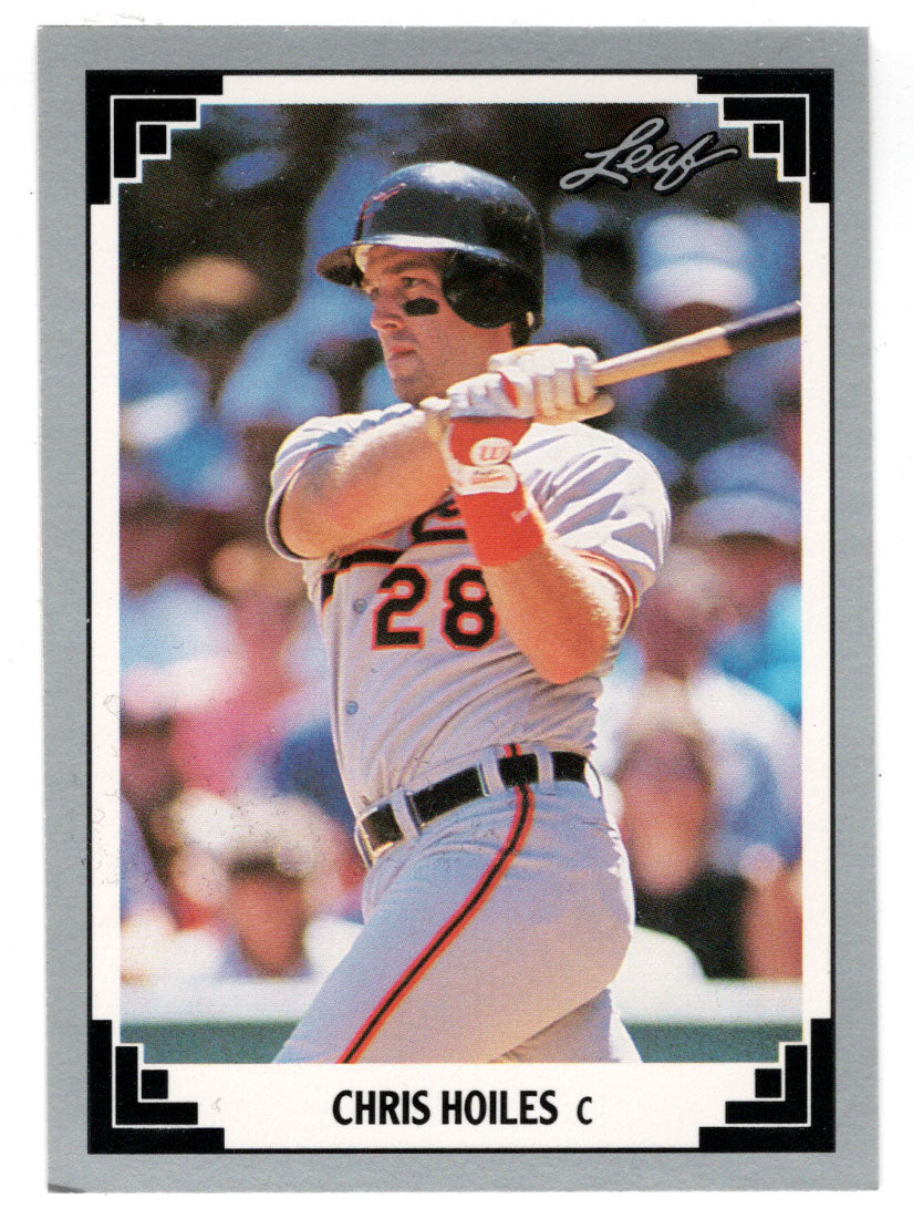 Chris Hoiles - Baltimore Orioles (MLB Baseball Card) 1991 Leaf # 131 Mint