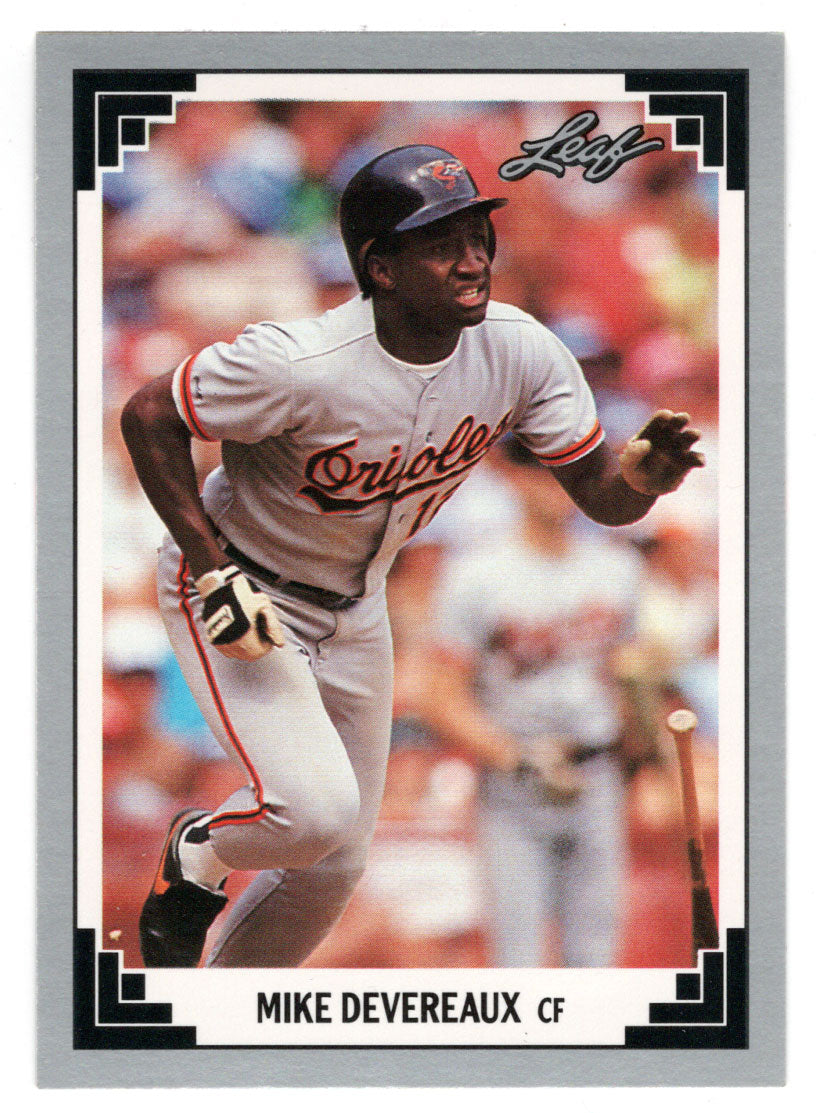 Mike Devereaux - Baltimore Orioles (MLB Baseball Card) 1991 Leaf # 138 Mint