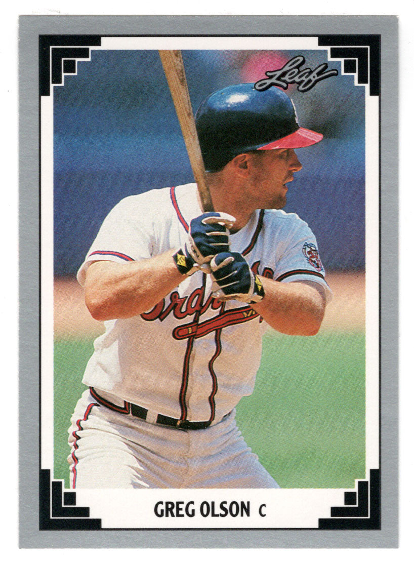 Greg Olson - Atlanta Braves (MLB Baseball Card) 1991 Leaf # 158 Mint