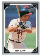 Greg Olson - Atlanta Braves (MLB Baseball Card) 1991 Leaf # 158 Mint