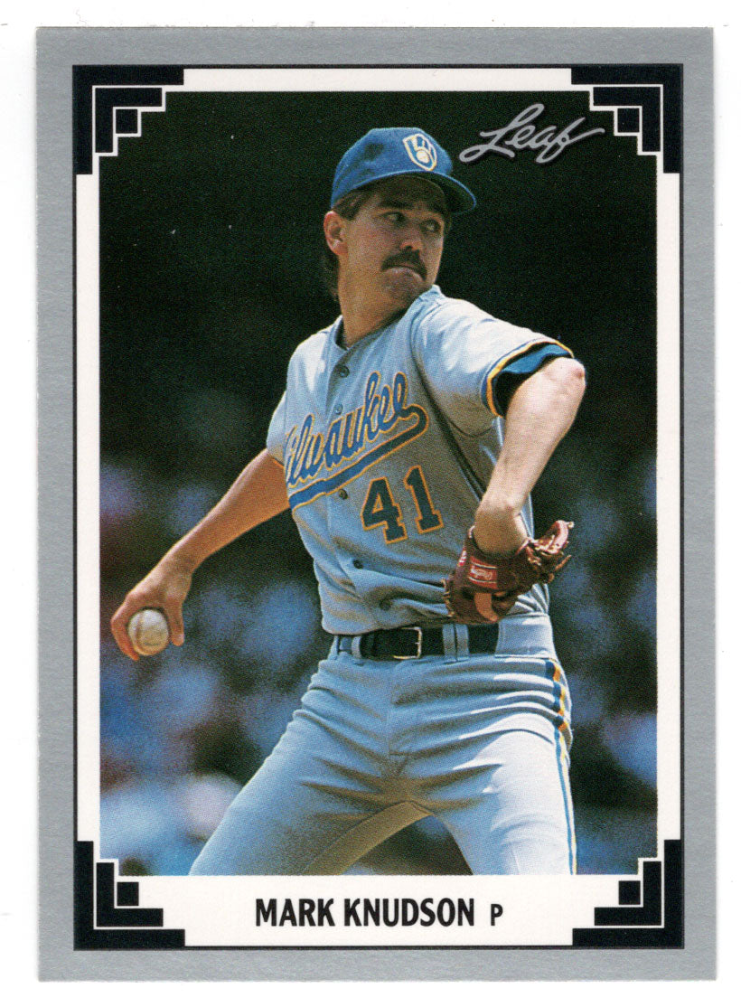 Mark Knudson - Milwaukee Brewers (MLB Baseball Card) 1991 Leaf # 159 Mint