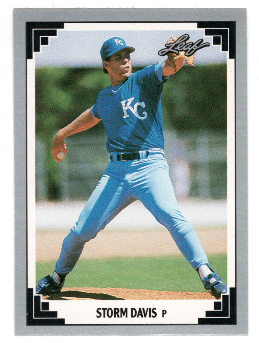 Storm Davis - Kansas City Royals (MLB Baseball Card) 1991 Leaf # 161 Mint