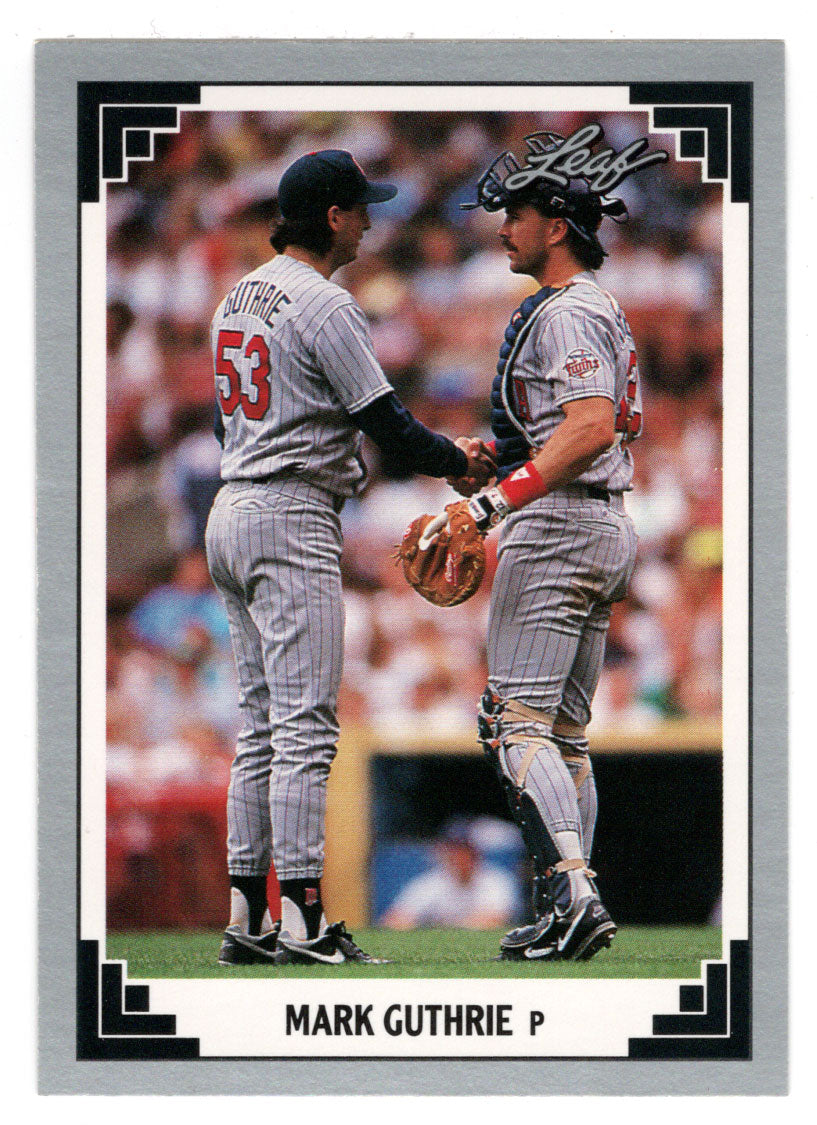 Mark Guthrie - Minnesota Twins (MLB Baseball Card) 1991 Leaf # 171 Mint