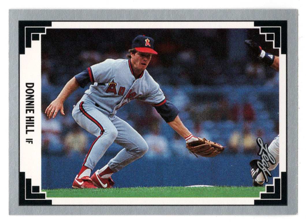 Donnie Hill - California Angels (MLB Baseball Card) 1991 Leaf # 177 Mint