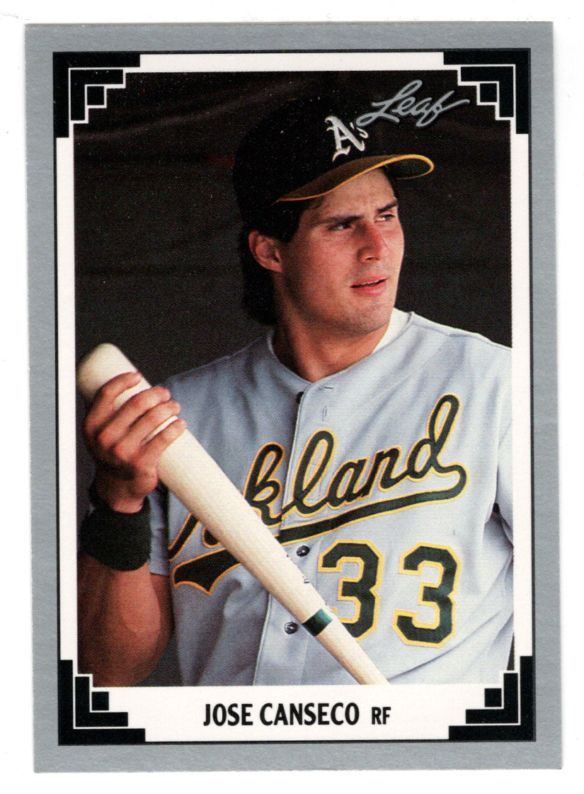 Jose Canseco - Oakland Athletics (MLB Baseball Card) 1991 Leaf # 182 Mint