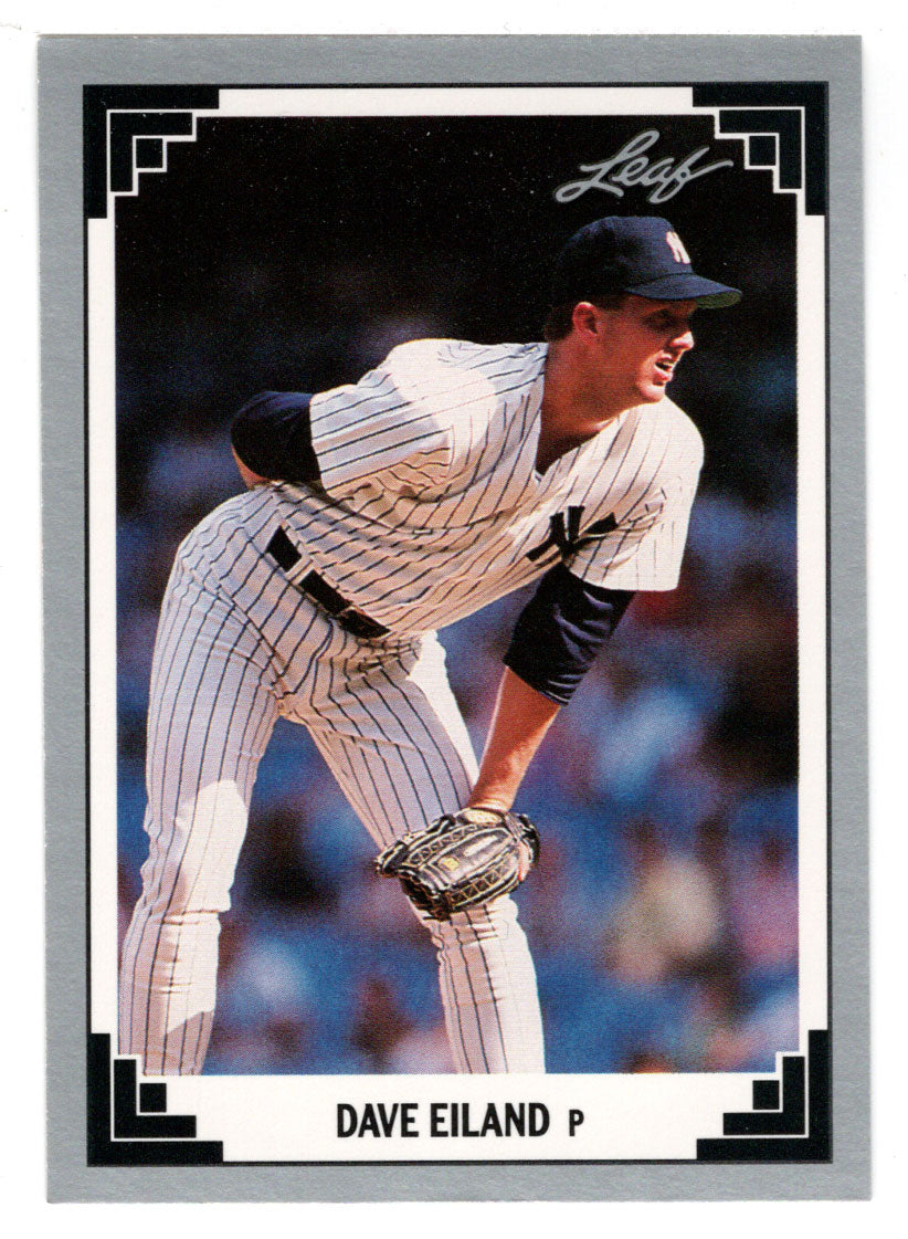 Dave Eiland - New York Yankees (MLB Baseball Card) 1991 Leaf # 184 Mint