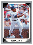 Luis Salazar - Chicago Cubs (MLB Baseball Card) 1991 Leaf # 185 Mint