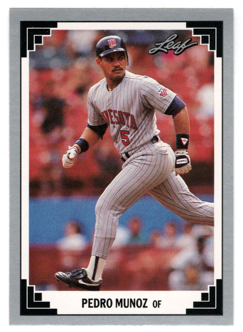 Pedro Munoz RC - Minnesota Twins (MLB Baseball Card) 1991 Leaf # 186 Mint