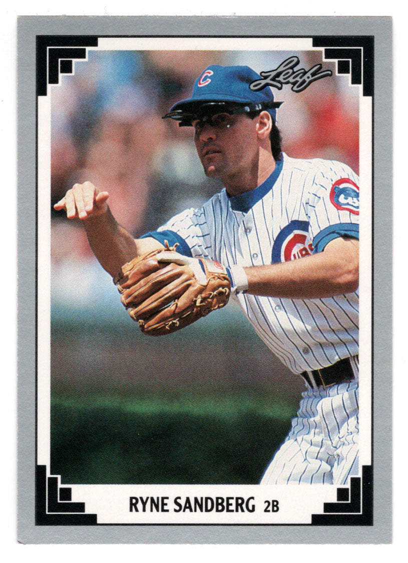 Ryne Sandberg - Chicago Cubs (MLB Baseball Card) 1991 Leaf # 207 Mint