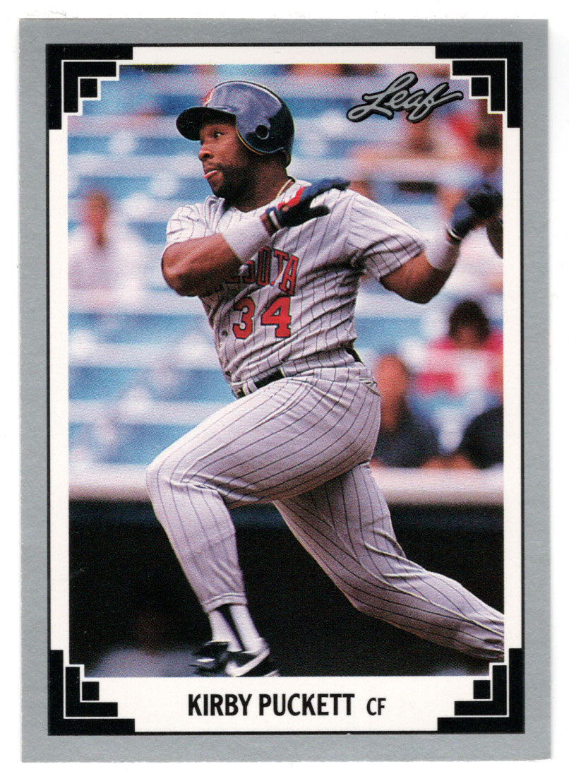 Kirby Puckett - Minnesota Twins (MLB Baseball Card) 1991 Leaf # 208 Mint