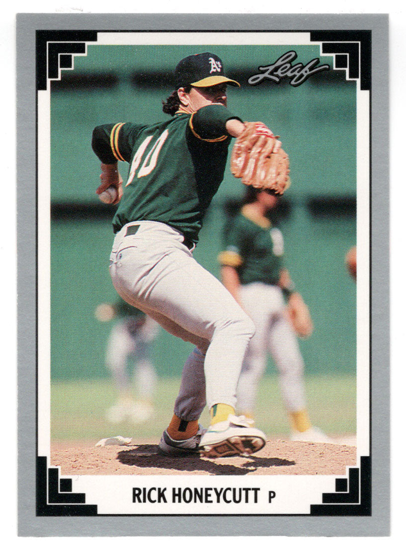 Rick Honeycutt - Oakland Athletics (MLB Baseball Card) 1991 Leaf # 210 Mint