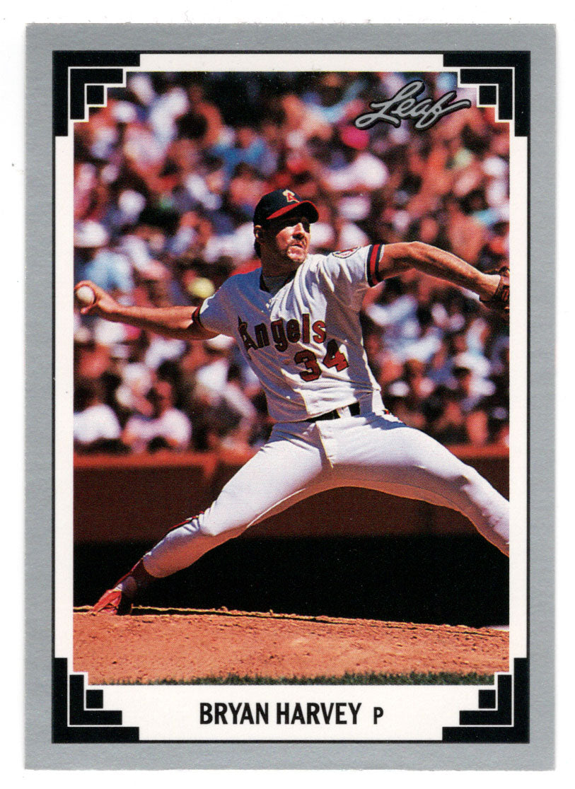 Bryan Harvey - California Angels (MLB Baseball Card) 1991 Leaf # 213 Mint