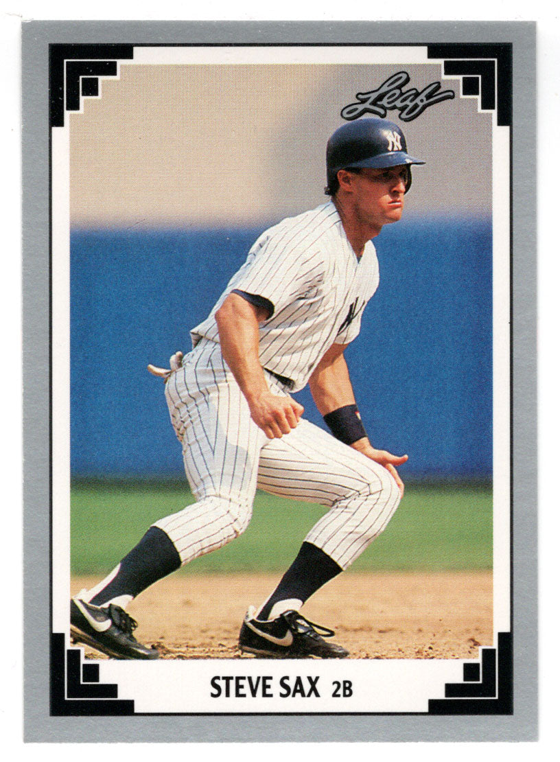 Steve Sax - New York Yankees (MLB Baseball Card) 1991 Leaf # 220 Mint