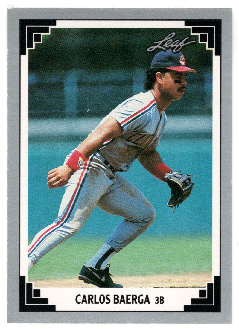 Carlos Baerga - Cleveland Indians (MLB Baseball Card) 1991 Leaf # 225 Mint