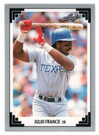 Julio Franco - Texas Rangers (MLB Baseball Card) 1991 Leaf # 228 Mint
