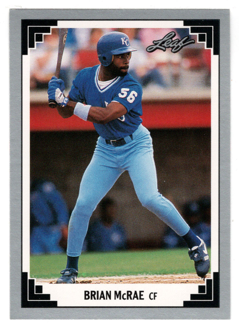 Brian McRae RC - Kansas City Royals (MLB Baseball Card) 1991 Leaf # 235 Mint