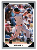 Rob Deer - Detroit Tigers (MLB Baseball Card) 1991 Leaf # 237 Mint