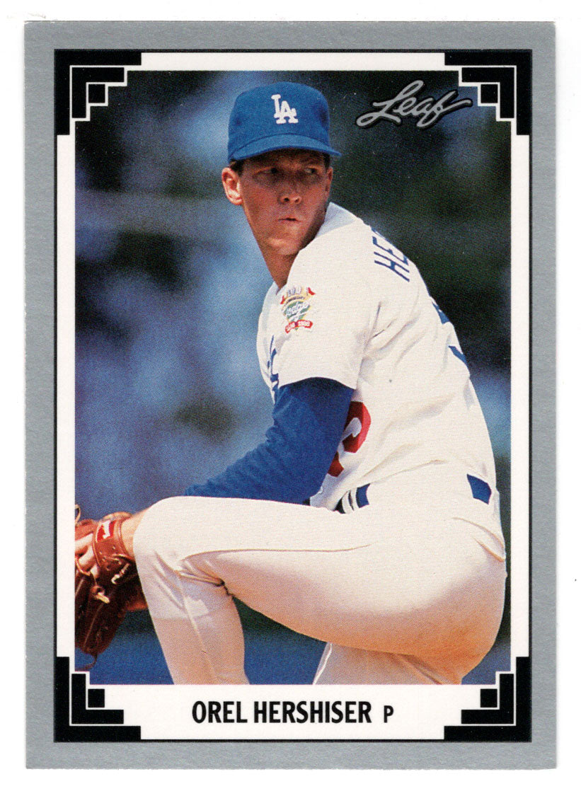Orel Hershiser - Los Angeles Dodgers (MLB Baseball Card) 1991 Leaf # 243 Mint