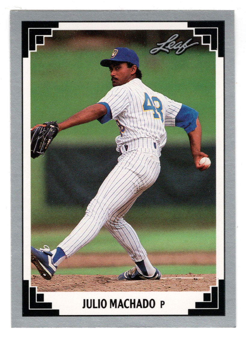 Julio Machado - Milwaukee Brewers (MLB Baseball Card) 1991 Leaf # 247 Mint
