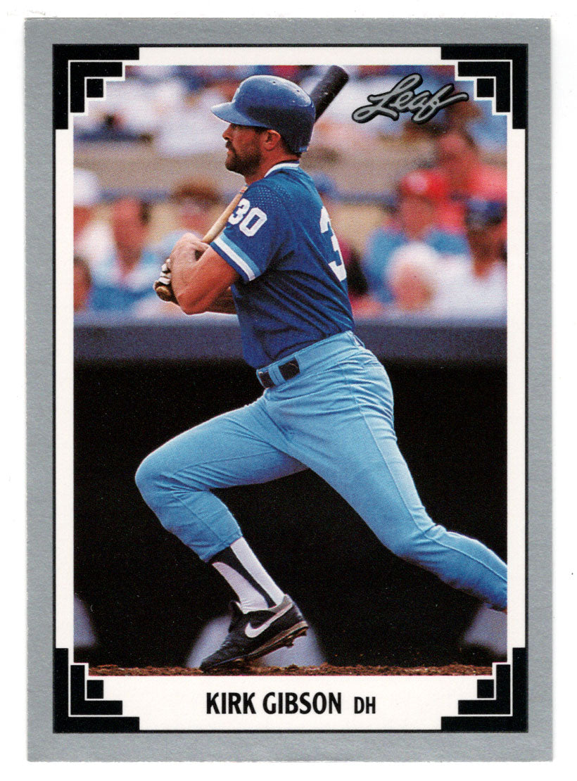 Kirk Gibson - Kansas City Royals (MLB Baseball Card) 1991 Leaf # 249 Mint