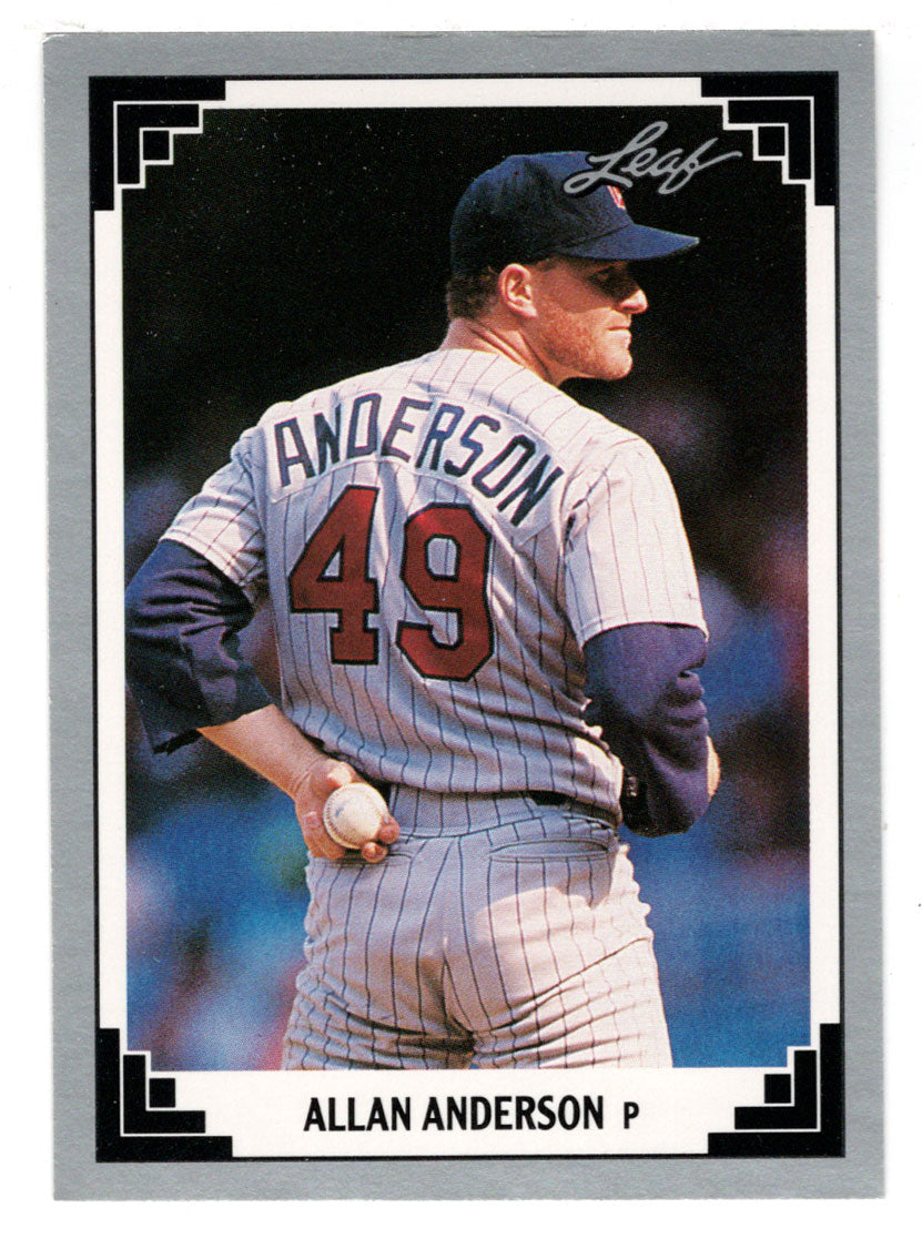 Allan Anderson - Minnesota Twins (MLB Baseball Card) 1991 Leaf # 259 Mint