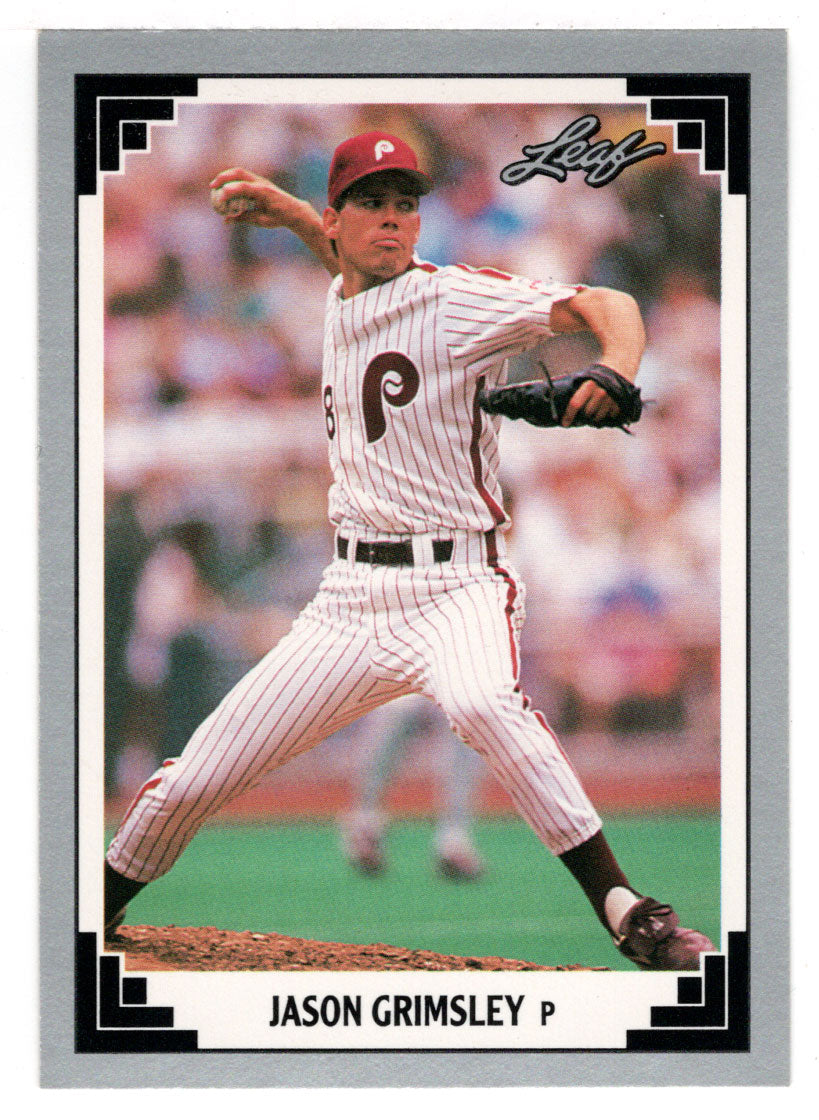 Jason Grimsley - Philadelphia Phillies (MLB Baseball Card) 1991 Leaf # 288 Mint