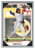 Manny Lee - Toronto Blue Jays (MLB Baseball Card) 1991 Leaf # 399 Mint
