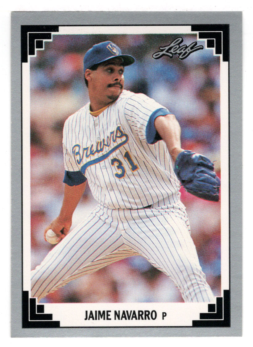 Jaime Navarro - Milwaukee Brewers (MLB Baseball Card) 1991 Leaf # 409 Mint