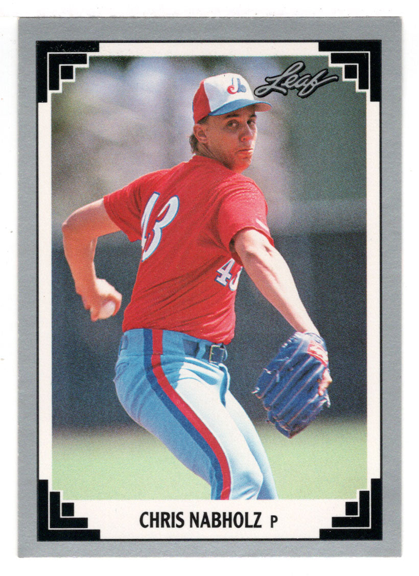 Chris Nabholz - Montreal Expos (MLB Baseball Card) 1991 Leaf # 416 Mint