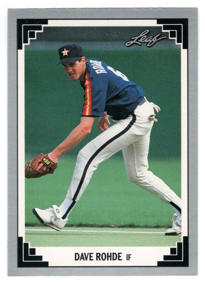 Dave Rohde - Houston Astros (MLB Baseball Card) 1991 Leaf # 424 Mint