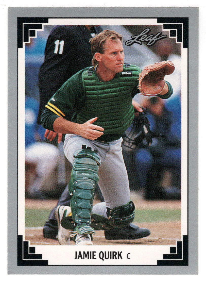Jamie Quirk - Oakland Athletics (MLB Baseball Card) 1991 Leaf # 431 Mint