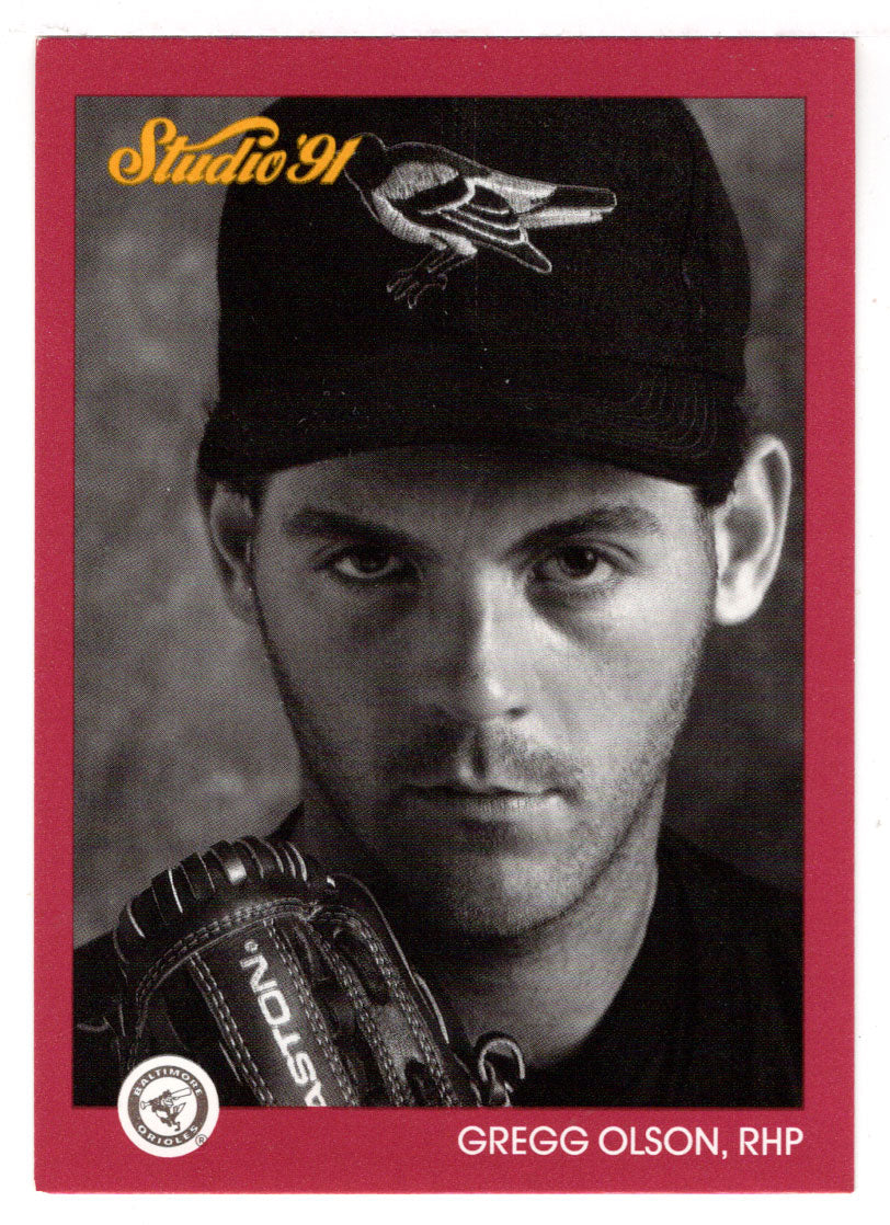 Gregg Olson - Baltimore Orioles (MLB Baseball Card) 1991 Leaf Studio # 8 Mint