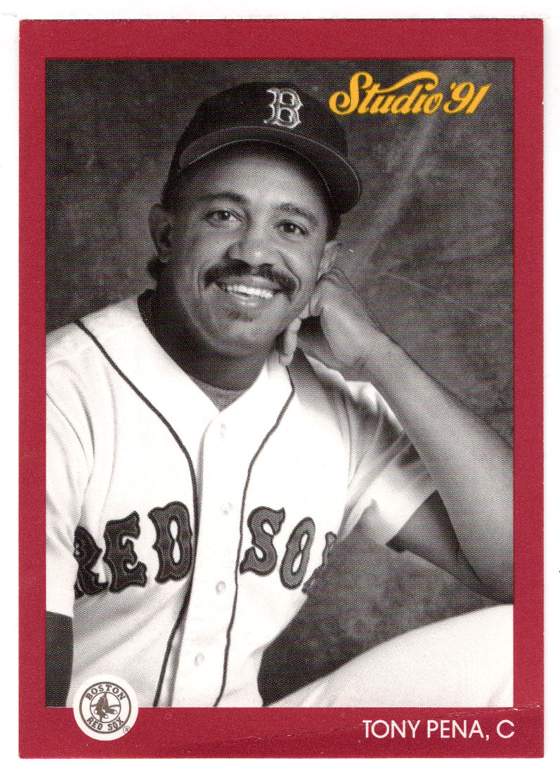 Tony Pena - Boston Red Sox (MLB Baseball Card) 1991 Leaf Studio # 17 Mint