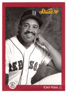 Tony Pena - Boston Red Sox (MLB Baseball Card) 1991 Leaf Studio # 17 Mint