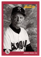 Jimmie Reese - California Angels - Coach (MLB Baseball Card) 1991 Leaf Studio # 21 Mint