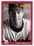 Mark Langston - California Angels (MLB Baseball Card) 1991 Leaf Studio # 27 Mint