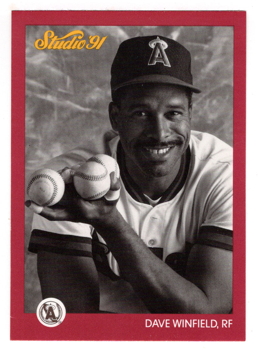 Dave Winfield - California Angels (MLB Baseball Card) 1991 Leaf Studio # 30 Mint