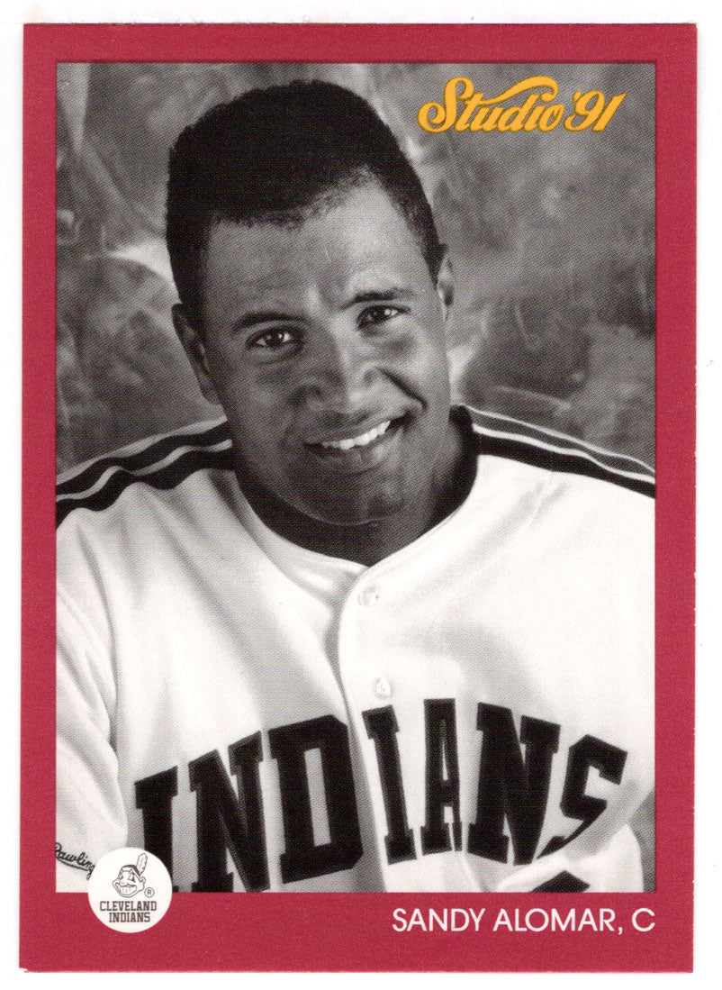 Sandy Alomar Jr. - Cleveland Indians (MLB Baseball Card) 1991 Leaf Studio # 41 Mint