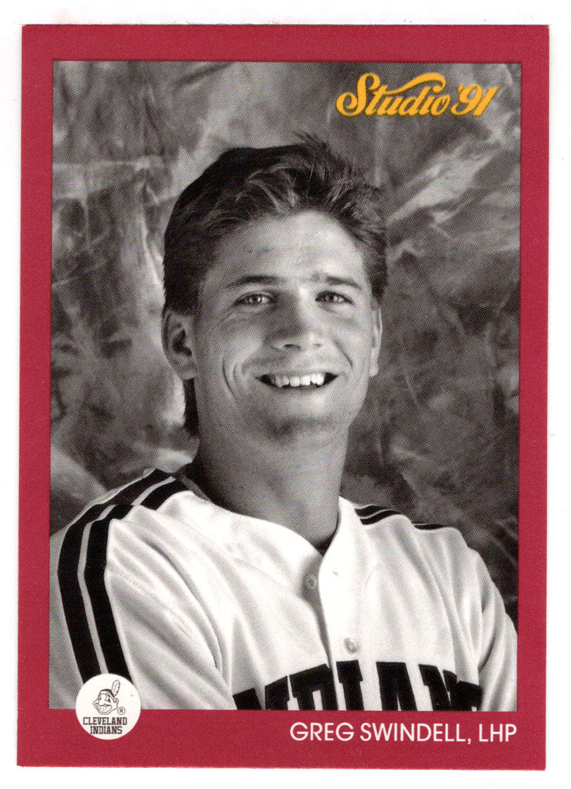 Greg Swindell - Photo actually is Turner Ward - Cleveland Indians (MLB Baseball Card) 1991 Leaf Studio # 49 Mint