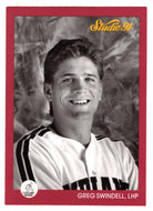 Greg Swindell - Photo actually is Turner Ward - Cleveland Indians (MLB Baseball Card) 1991 Leaf Studio # 49 Mint