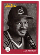 Mark Whiten - Cleveland Indians (MLB Baseball Card) 1991 Leaf Studio # 50 Mint