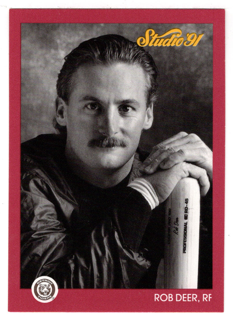 Rob Deer - Detroit Tigers (MLB Baseball Card) 1991 Leaf Studio # 52 Mint