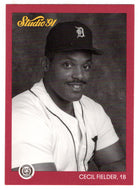 Cecil Fielder - Detroit Tigers (MLB Baseball Card) 1991 Leaf Studio # 53 Mint