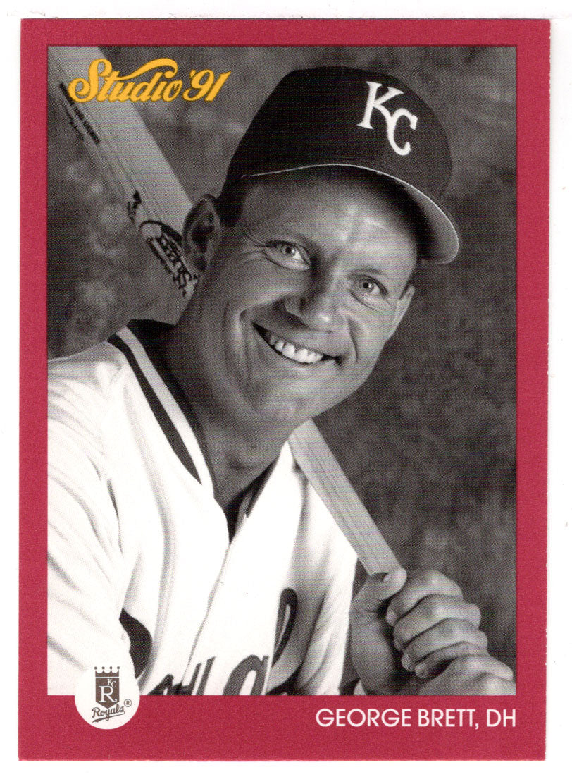George Brett - Kansas City Royals (MLB Baseball Card) 1991 Leaf Studio # 62 Mint